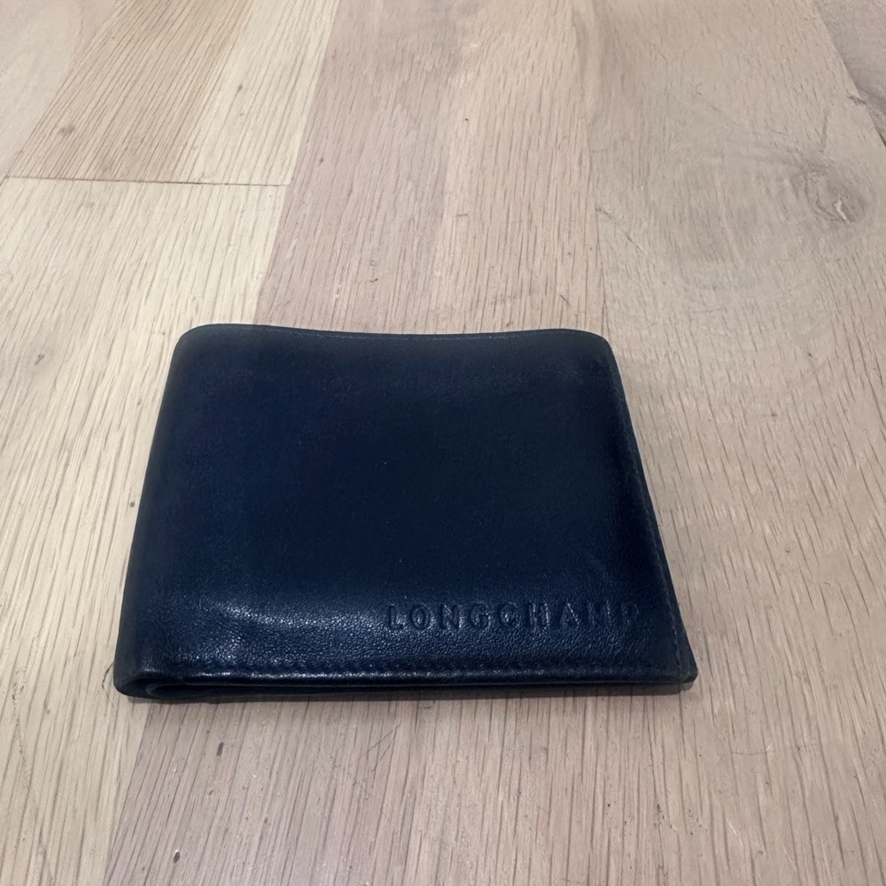 Men’s Longchamp Leather Wallet Navy